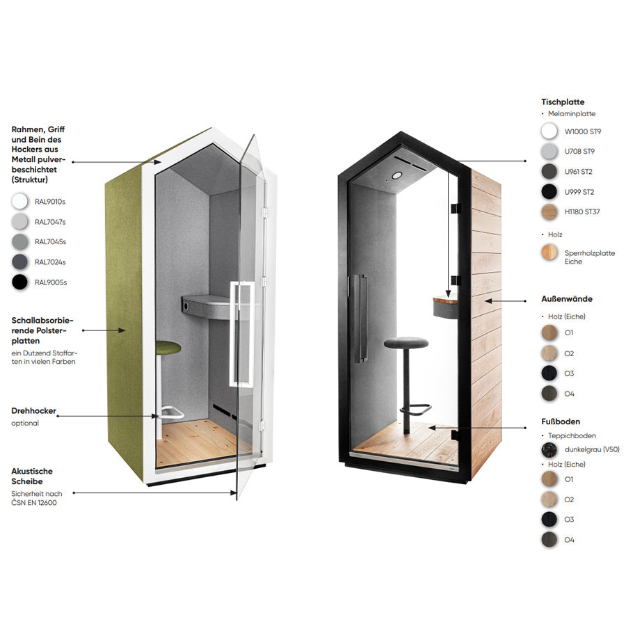 Vaikusekabiin BEJOT TREEHOUSE WOOD ONE, kohandatav
