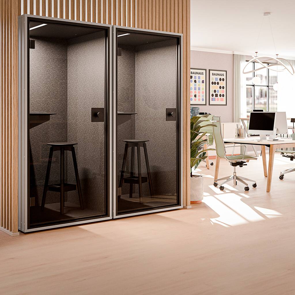 Vaikusekabiin Berlin Acoustics Focus White, konfigureeritav
