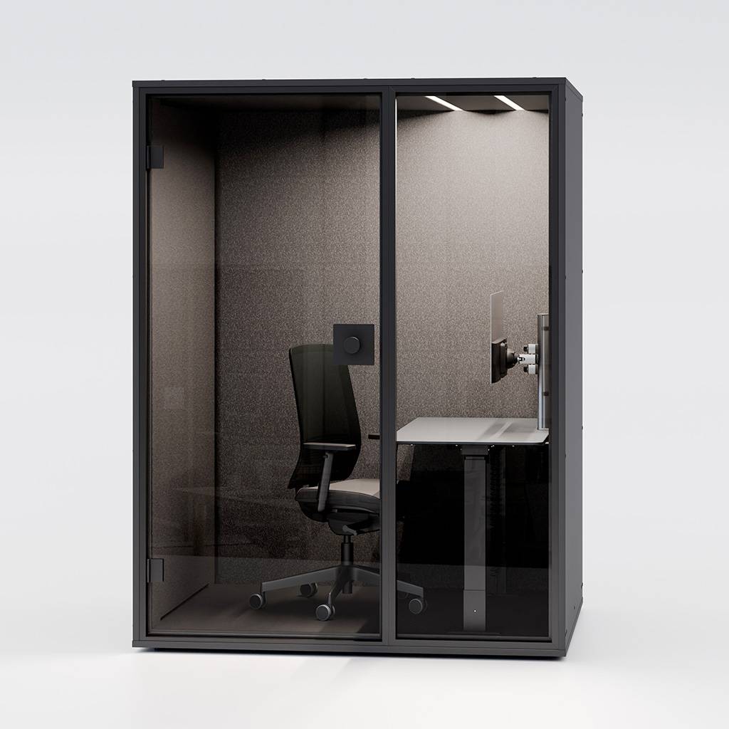 Vaikusekabiin Berlin Acoustics Mini Office Black, kohandatav