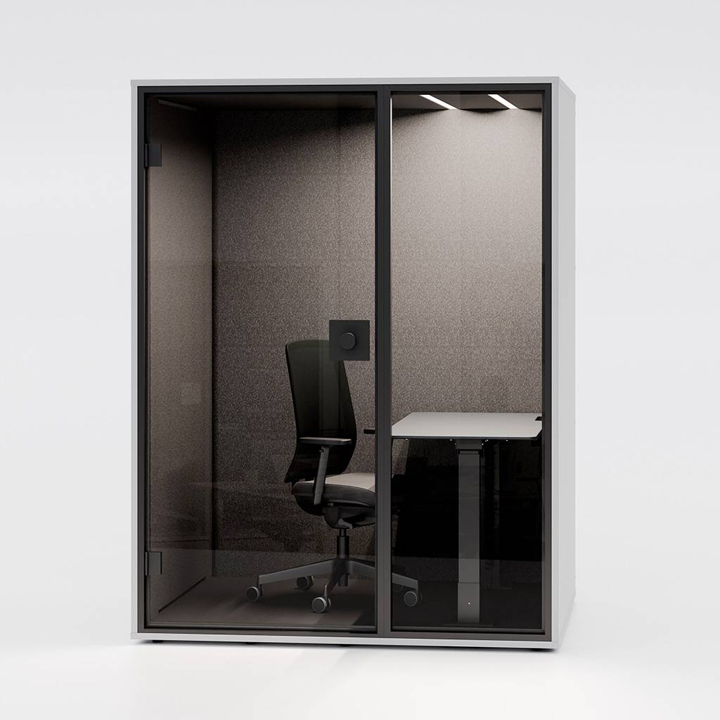 Vaikusekabiin Berlin Acoustics Mini Office White, konfigureeritav