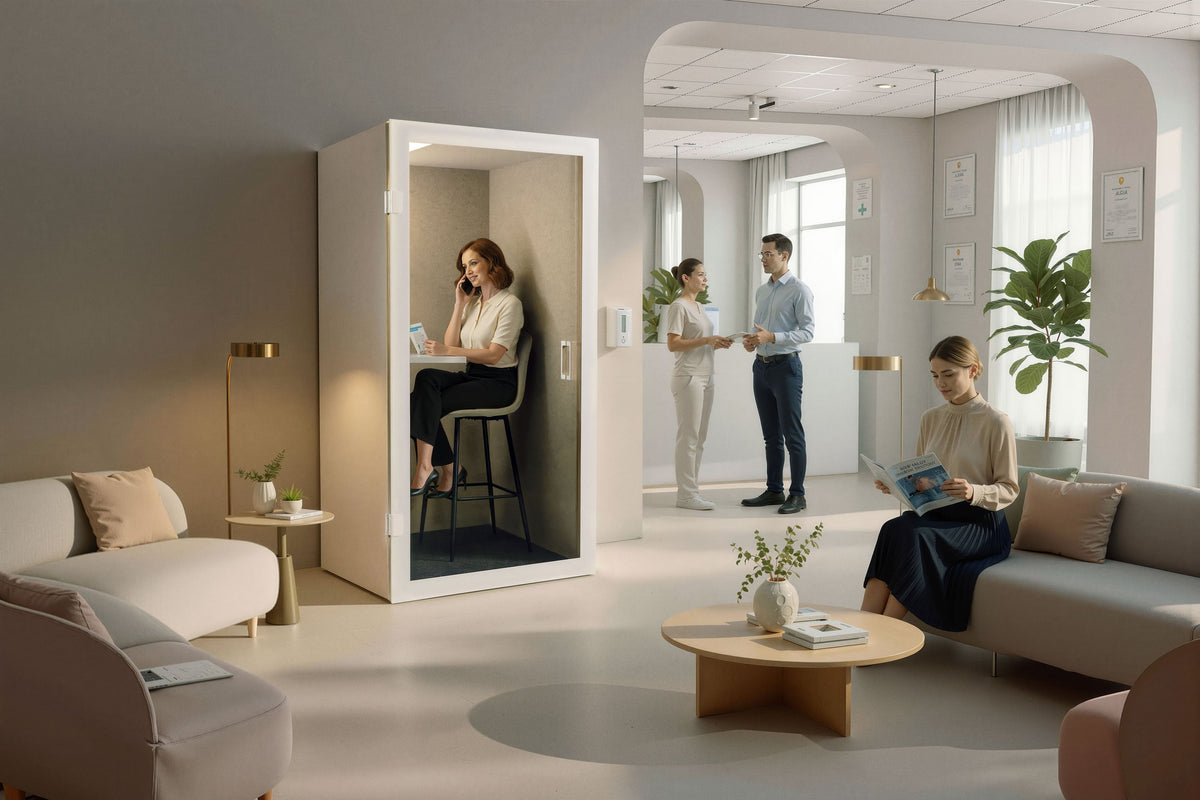 Vaikusekabiin CUBE PRO BIOPHILIC