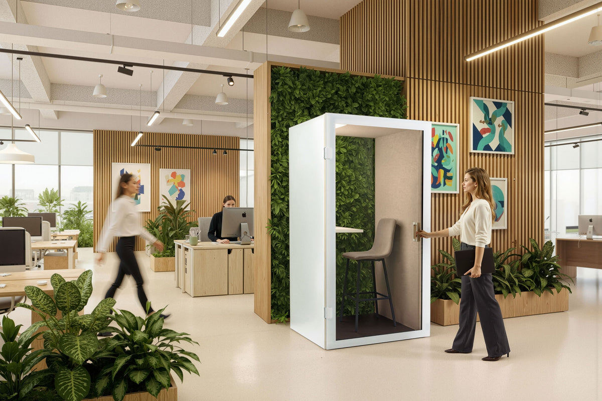 Vaikusekabiin CUBE PRO BIOPHILIC