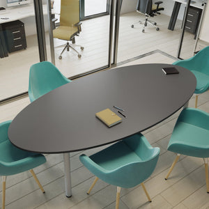 Nõupidamislaud ERGOSTOCK ALPHA OVAL 250 cm x 120 cm, kohandatav