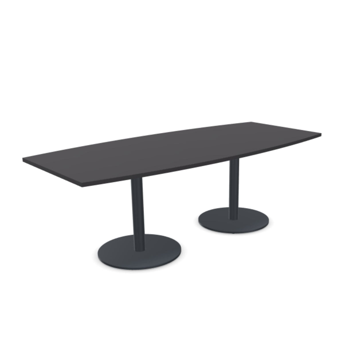 Konverentsilaud ERGOSTOCK CHAT, 200 cm x 100 cm, paadikujuline, kohandatav