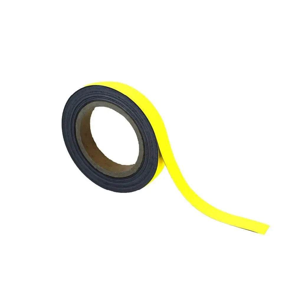 Magnetiline Easy Wipe märgistuslint tööstusliku kvaliteediga 20 mm x 10 m kollane