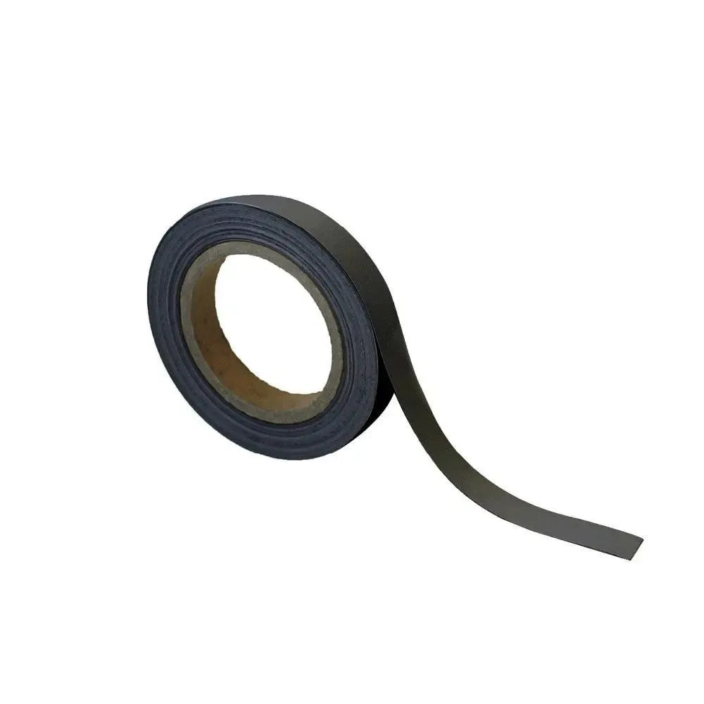 Magnetiline Easy Wipe märgistuslint, tööstuskvaliteediga, 20 mm x 10 m, must