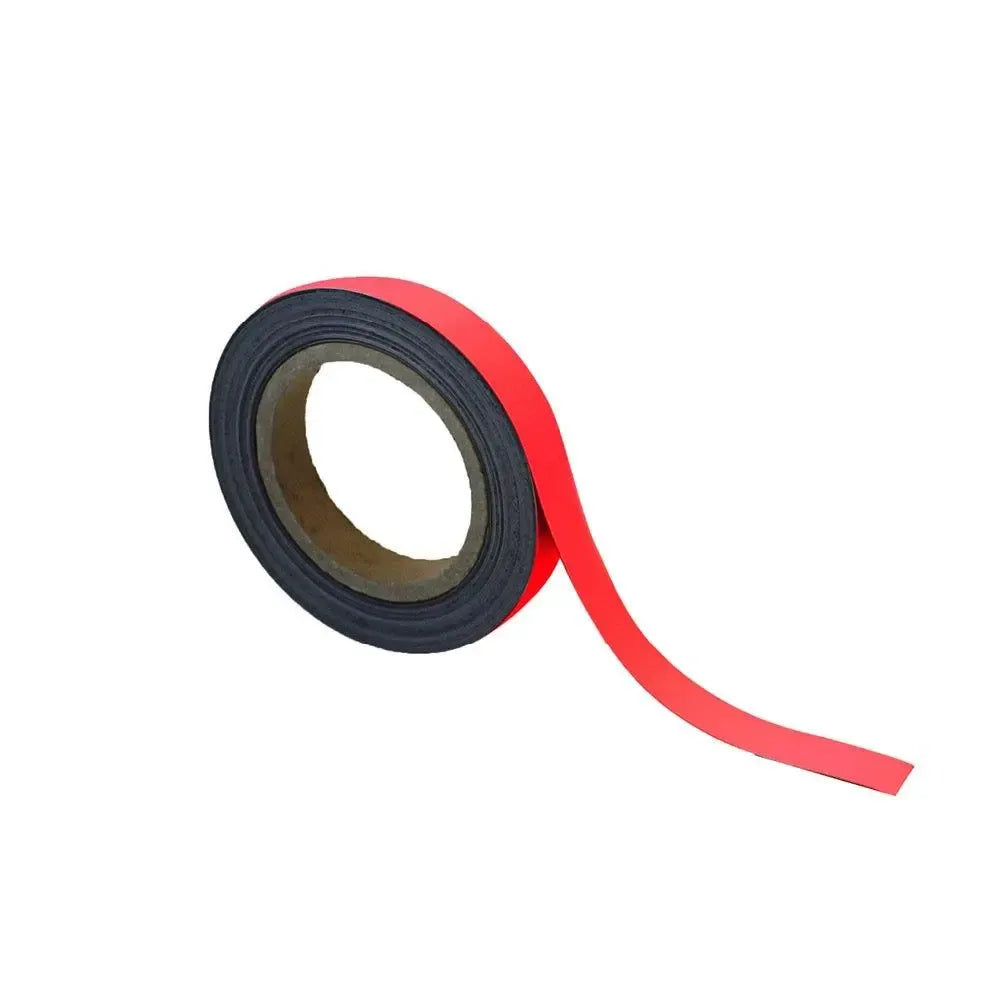 Magnetiline tööstuskvaliteediga Easy Wipe märgistuslint 20 mm x 10 m, punane