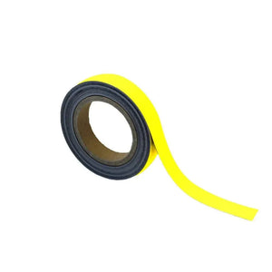 Magnetiline Easy Wipe märgistuslint tööstusliku kvaliteediga 25 mm x 10 m kollane