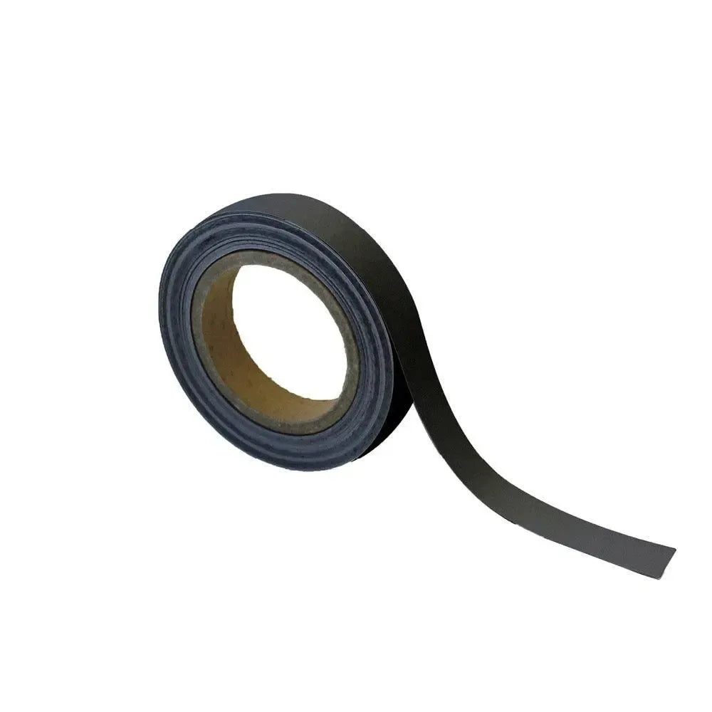 Magnetiline Easy Wipe märgistuslint, tööstuskvaliteediga, 25 mm x 10 m, must