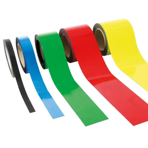 Magnetiline Easy Wipe märgistuslint, tööstuskvaliteediga, 25 mm x 10 m, must