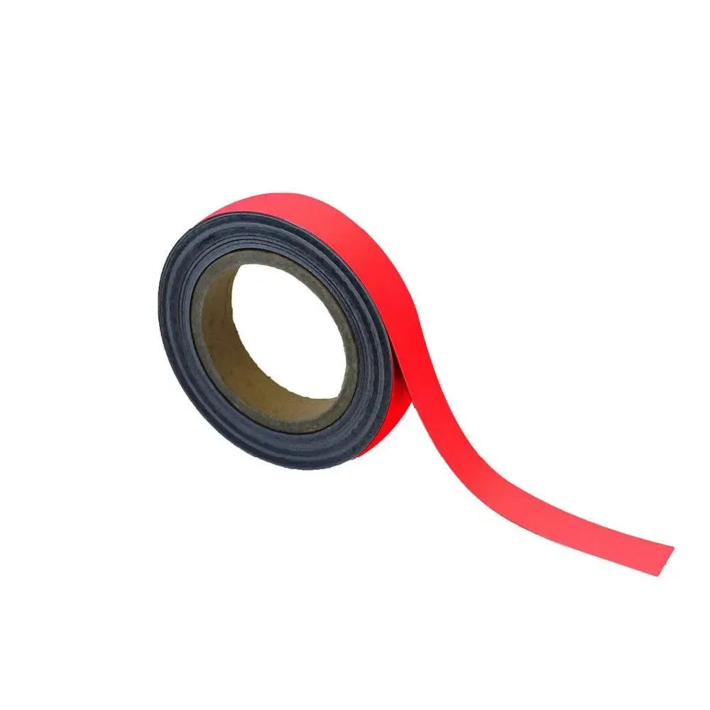 Magnetiline Easy Wipe märgistuslint tööstusliku kvaliteediga 25 mm x 10 m punane