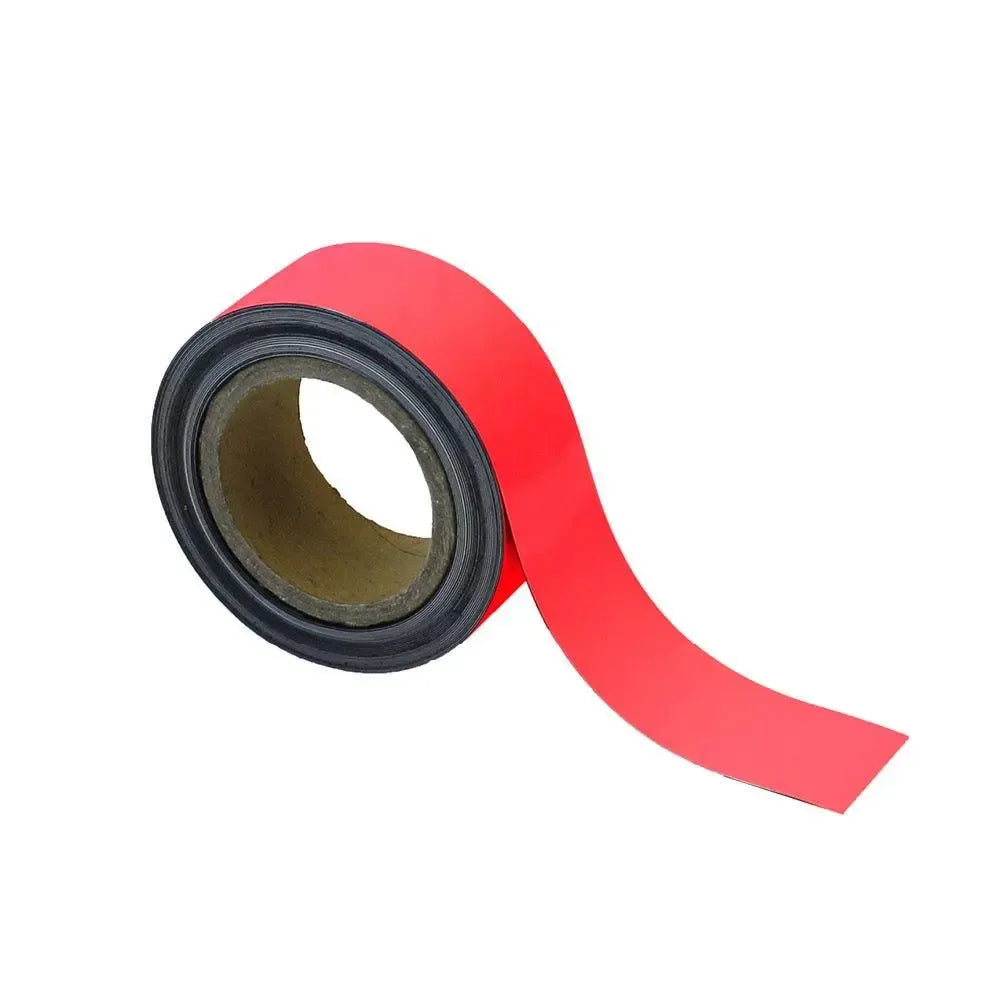Magnetiline Easy Wipe märgistuslint, tööstuskvaliteediga, 50 mm x 10 m, punane