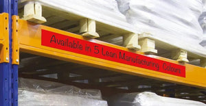 Magnetiline Easy Wipe märgistuslint, tööstuskvaliteediga, 50 mm x 10 m, punane
