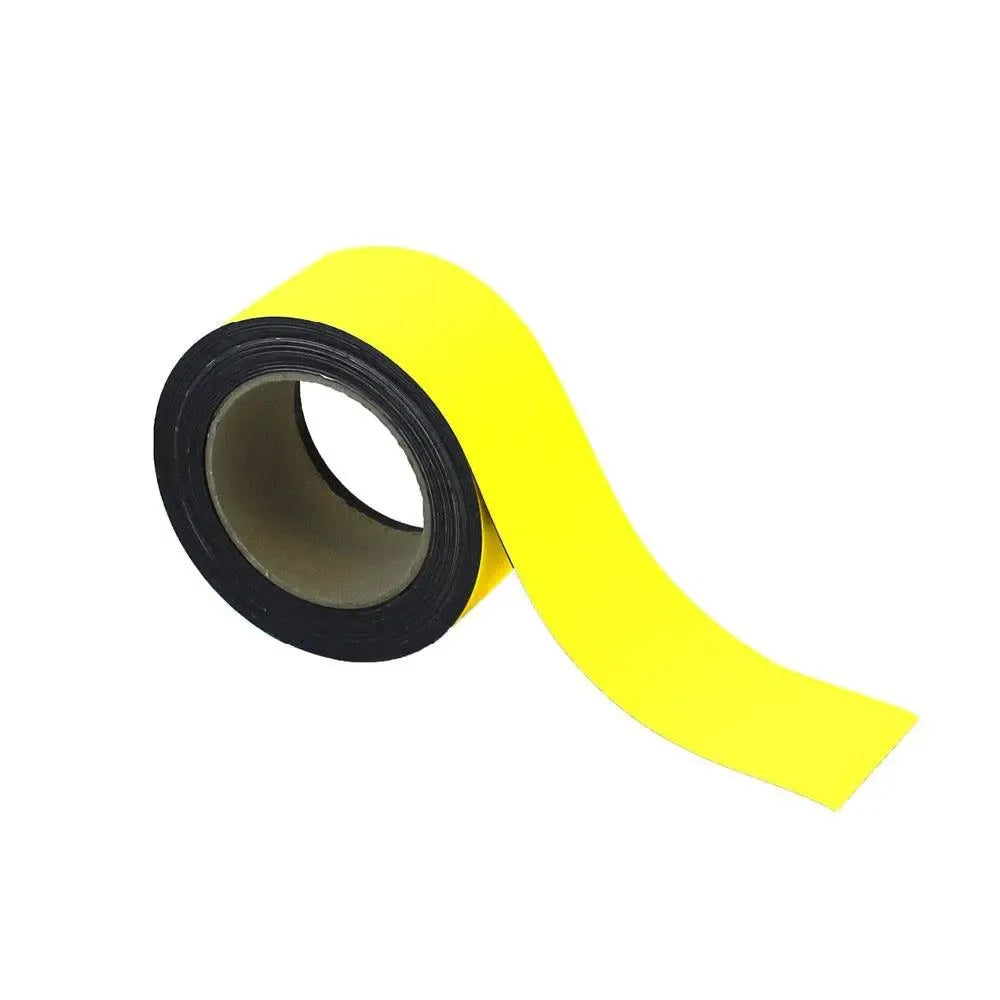 Magnetiline Easy Wipe märgistuslint, tööstuskvaliteediga, 60 mm x 10 m, kollane