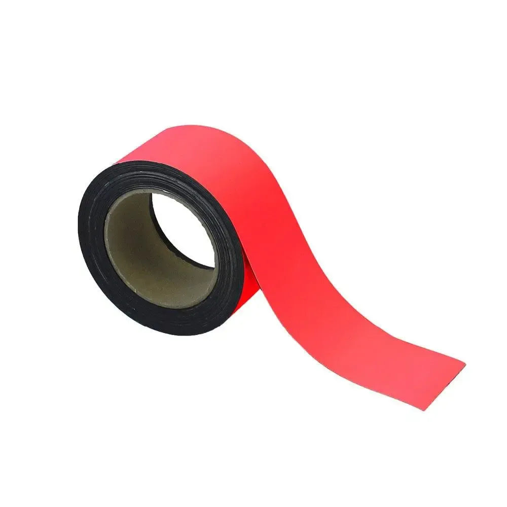 Magnetiline Easy Wipe märgistuslint, tööstusliku kvaliteediga, 60 mm x 10 m, punane