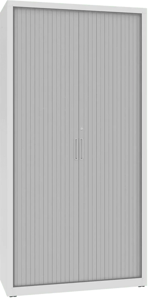 Metallist dokumendikapp Archive ruloodustega 1990x1000x435 mm – helehall / hall