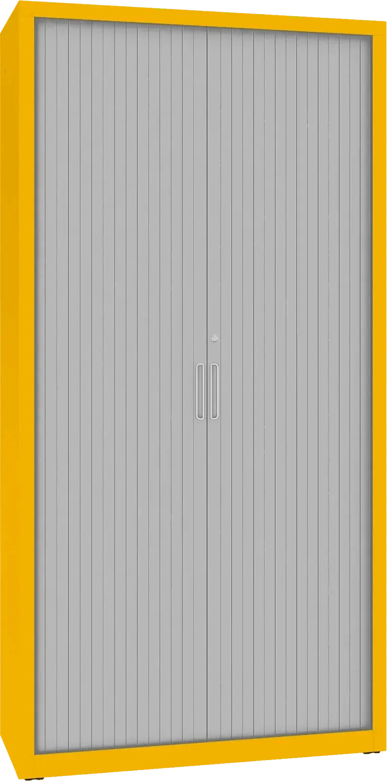 Metallist dokumendikapp Archive ruloodustega 1990x1000x435 mm – kollane / hall