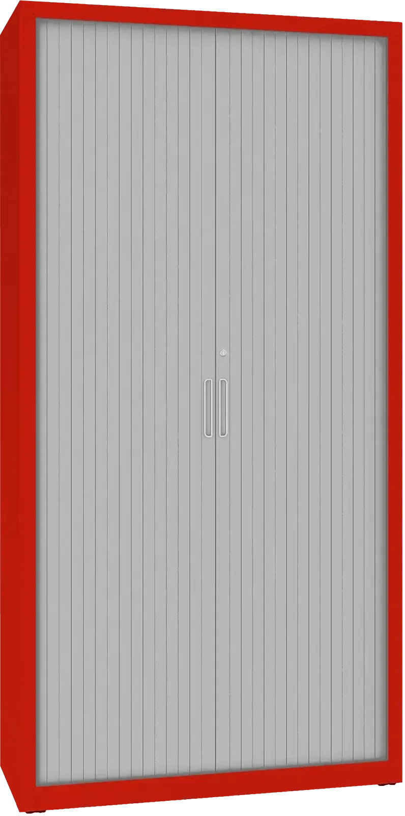 Metallist dokumendikapp Archive ruloodustega 1990x1000x435 mm – punane / hall