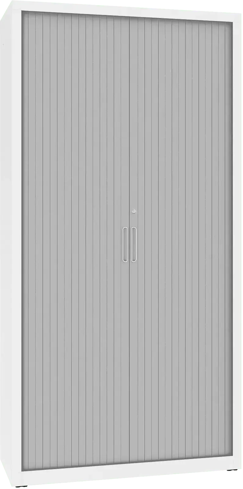 Metallist dokumendikapp Archive ruloodustega 1990x1000x435 mm – valge / hall