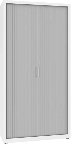 Metallist dokumendikapp Archive ruloodustega 1990x1000x435 mm – valge / hall