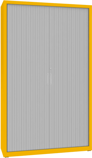 Metallist rulooga dokumendikapp Archive 1990x1200x435 mm – kollane / hall