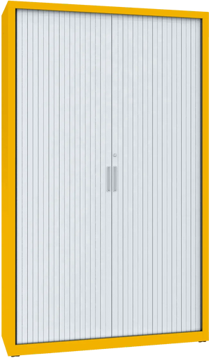 Metallist rulooga dokumendikapp Archive 1990x1200x435 mm – kollane / hõbedane