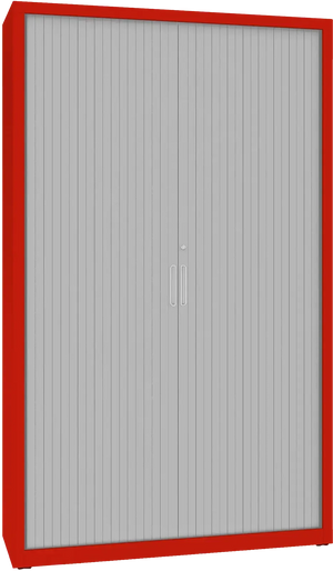Metallist rulooga dokumendikapp Archive 1990x1200x435 mm – punane / hall