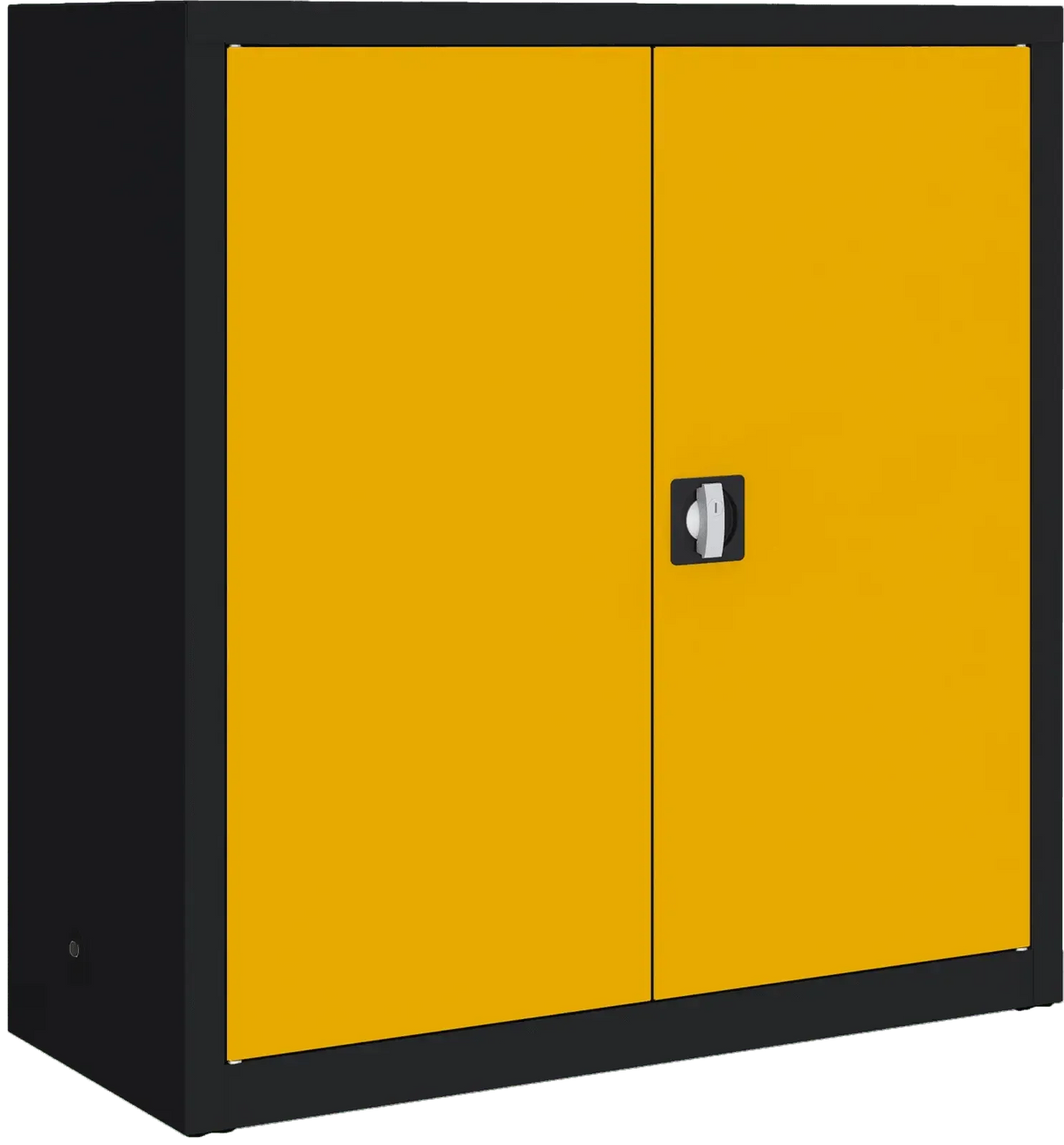 Metallist dokumendikapp Classic 1040x1000x435 mm – must / kollane