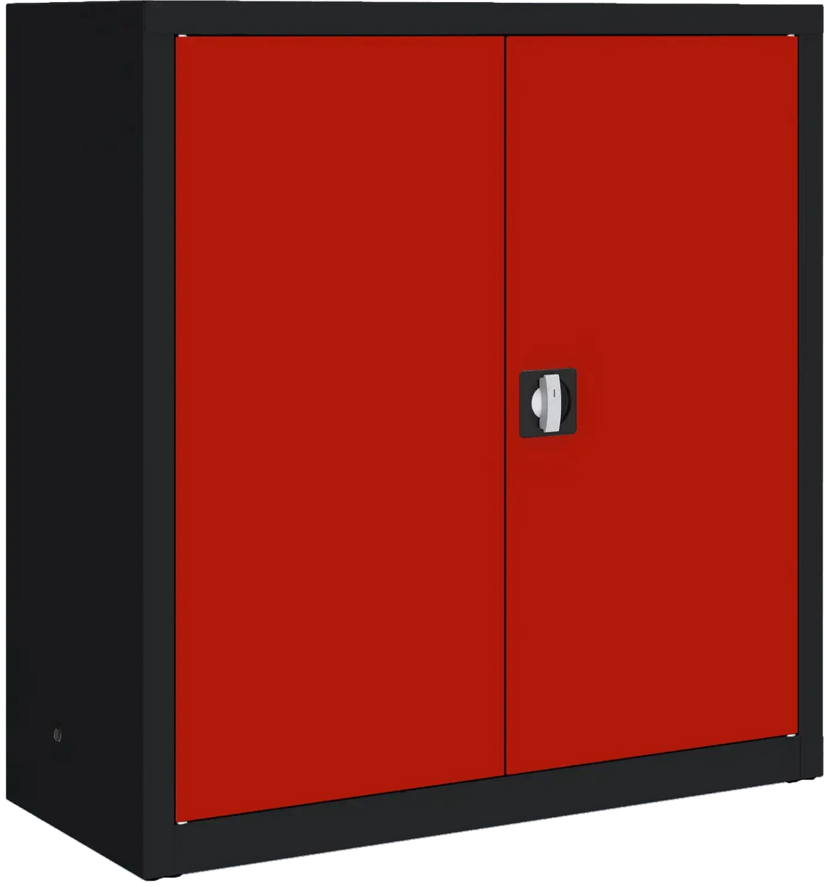 Metallist dokumendikapp Classic 1040x1000x435 mm – must / punane