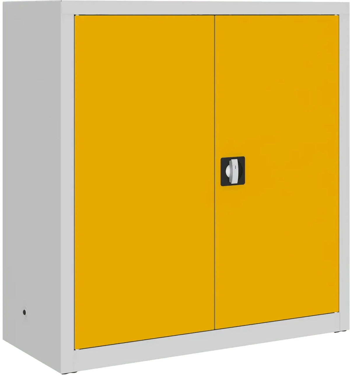 Metallist dokumendikapp Classic 1040x1000x435 mm – helehall / kollane