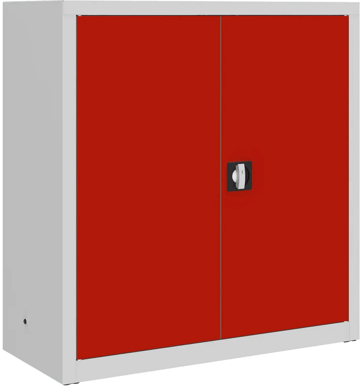Metallist dokumendikapp Classic 1040x1000x435 mm – helehall / punane