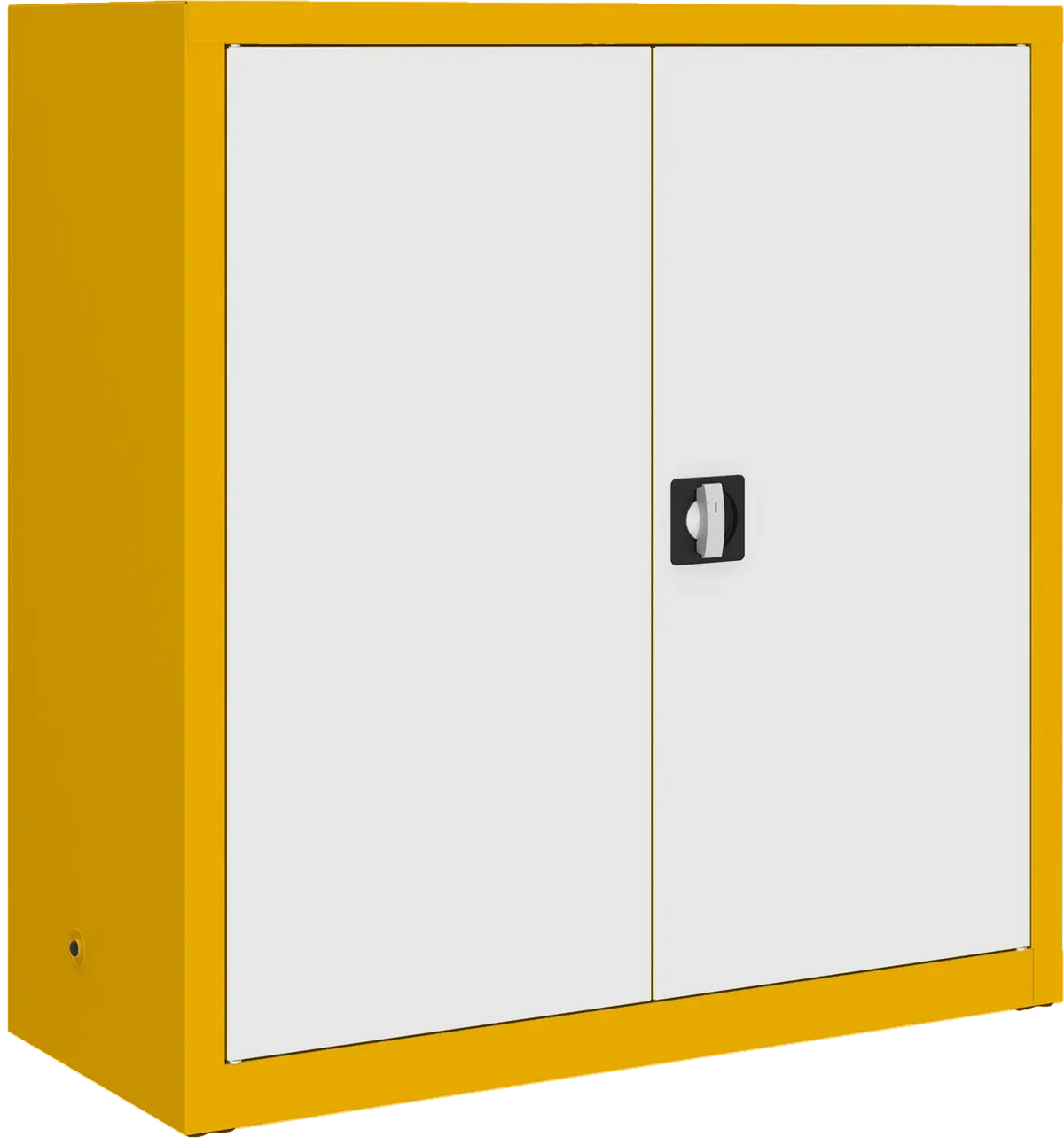 Metallist dokumendikapp Classic 1040x1000x435 mm – kollane / valge