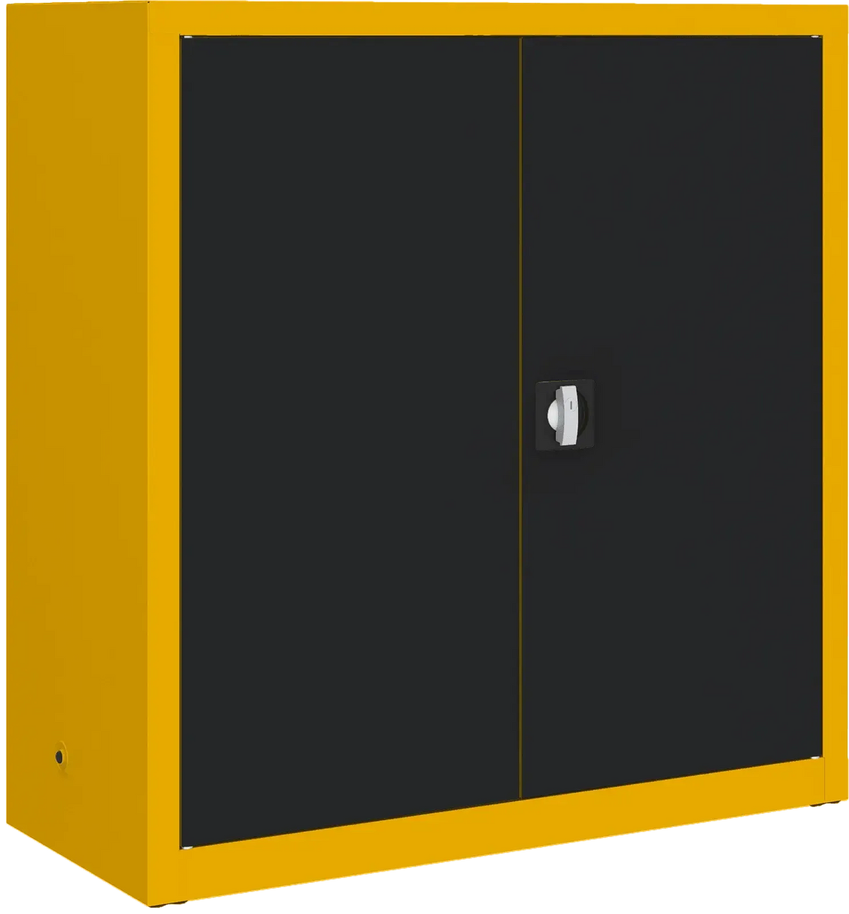 Metallist dokumendikapp Classic 1040x1000x435 mm – kollane / must