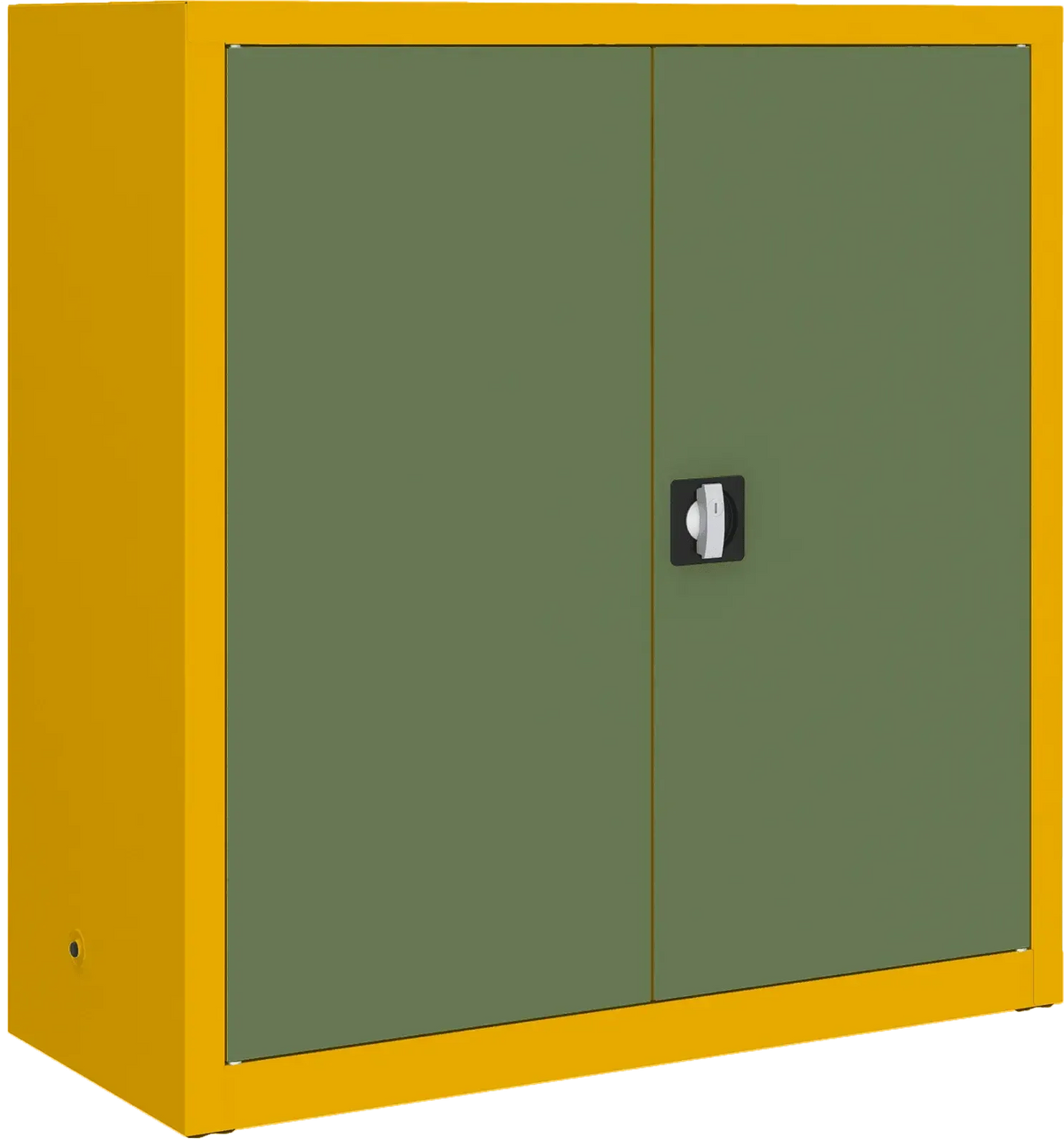 Metallist dokumendikapp Classic 1040x1000x435 mm – kollane / roheline