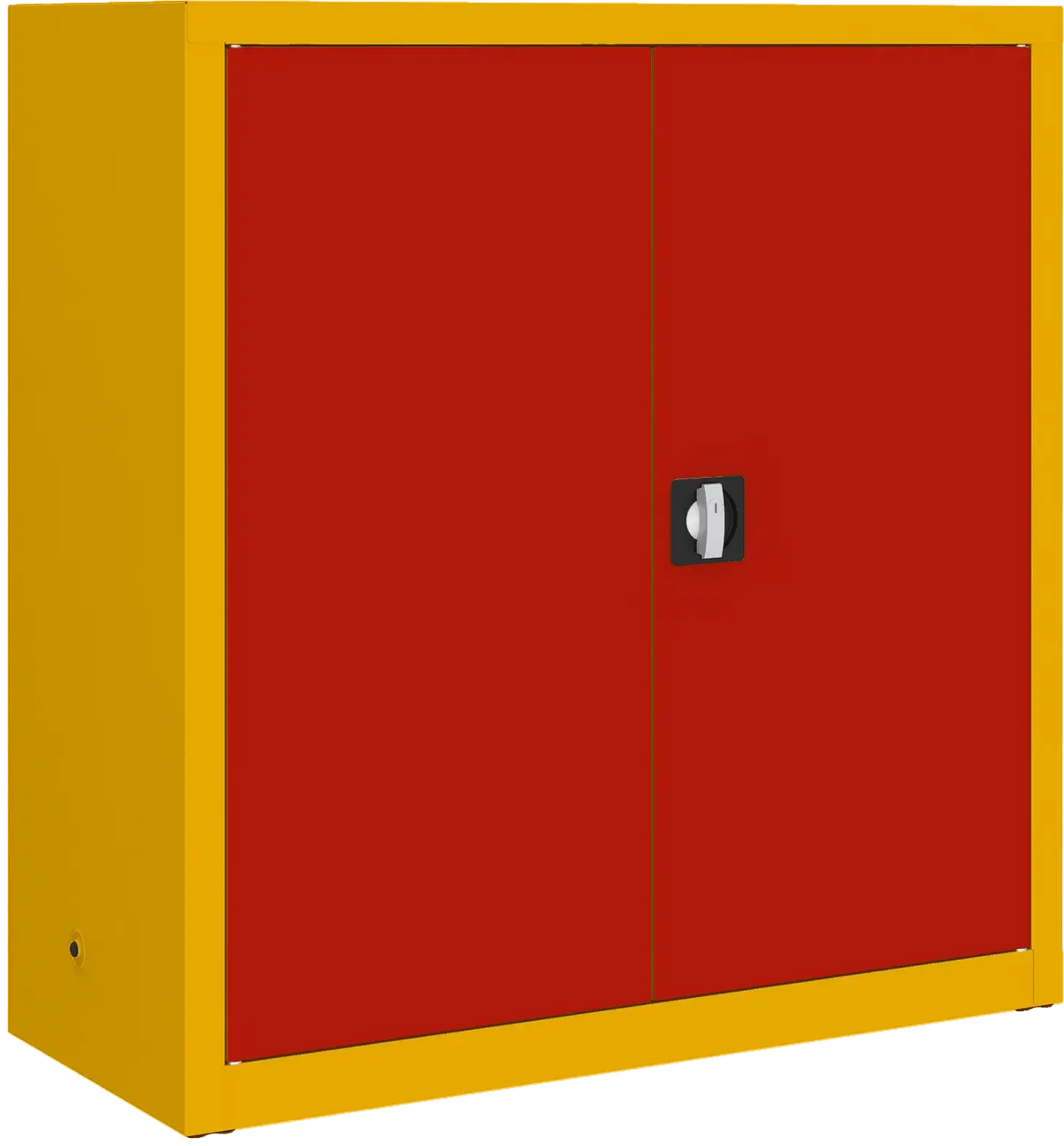 Metallist dokumendikapp Classic 1040x1000x435 mm – kollane / punane