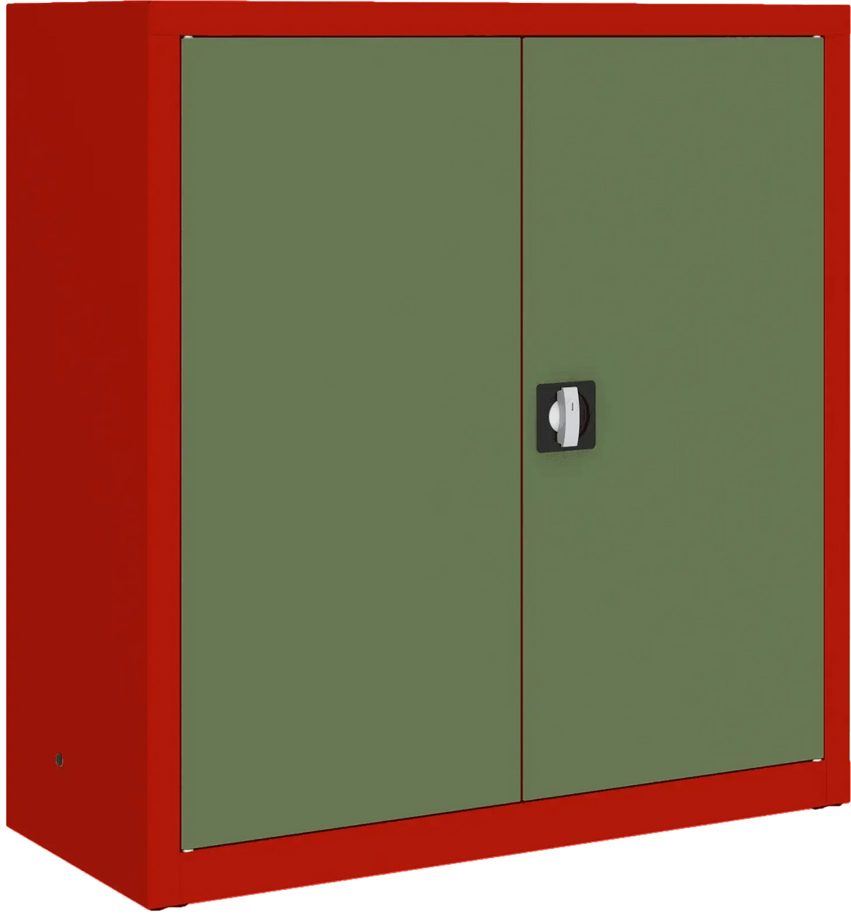 Metallist dokumendikapp Classic 1040x1000x435 mm – punane / roheline