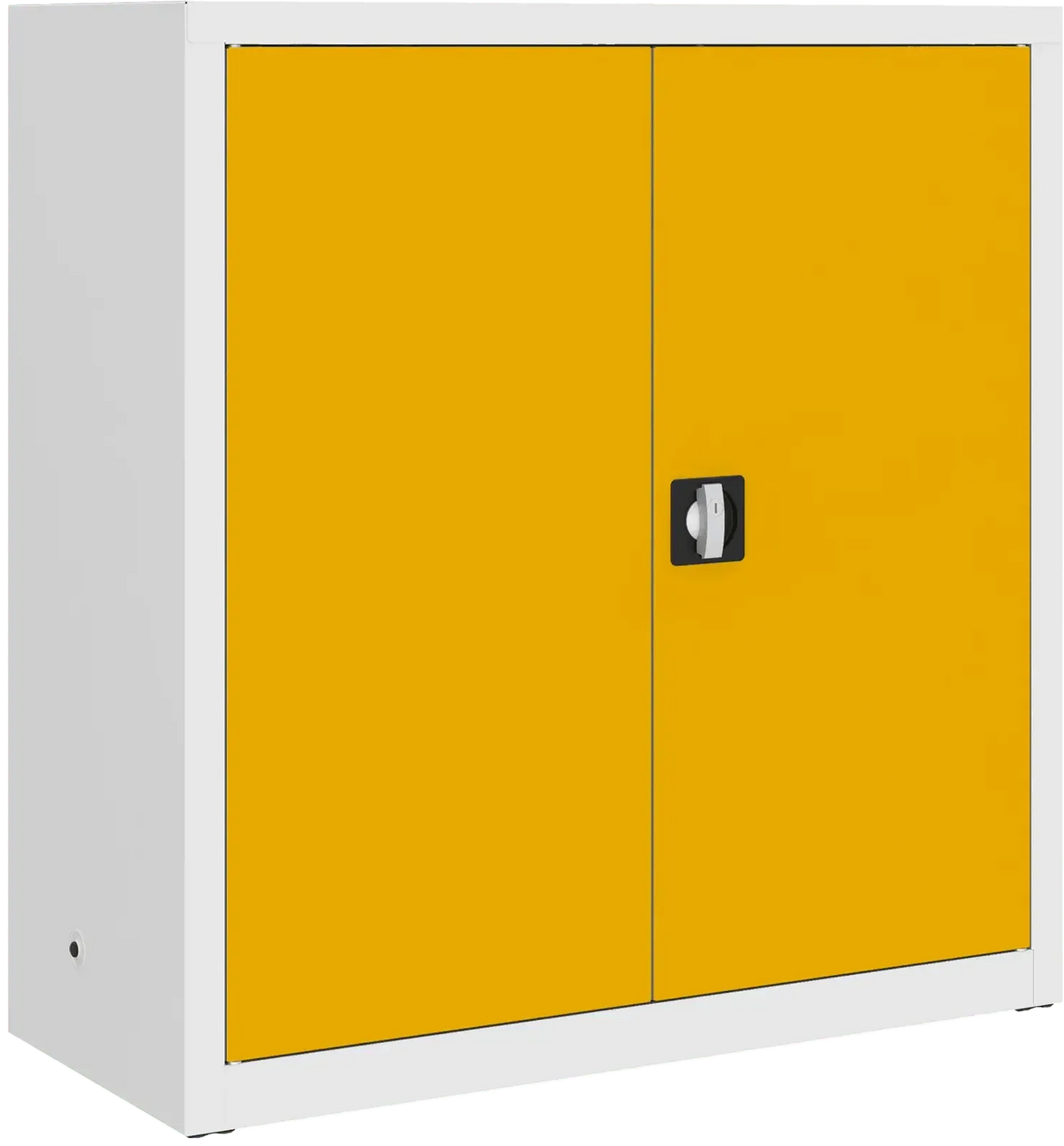Metallist dokumendikapp Classic 1040x1000x435 mm – valge / kollane