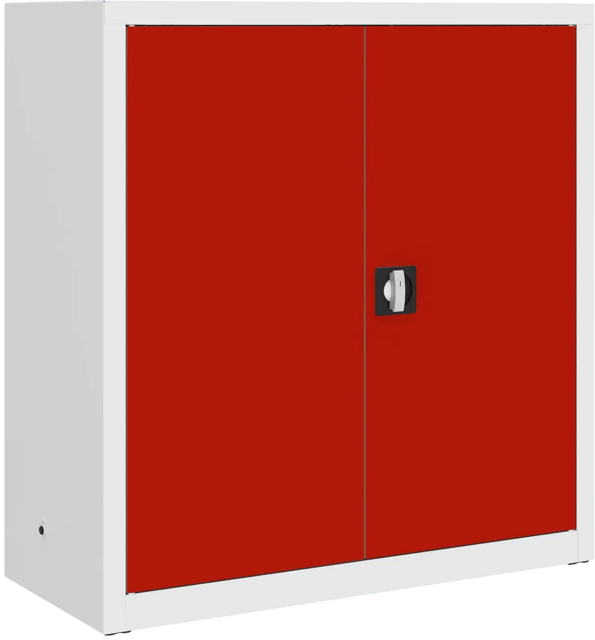 Metallist dokumendikapp Classic 1040x1000x435 mm – valge / punane