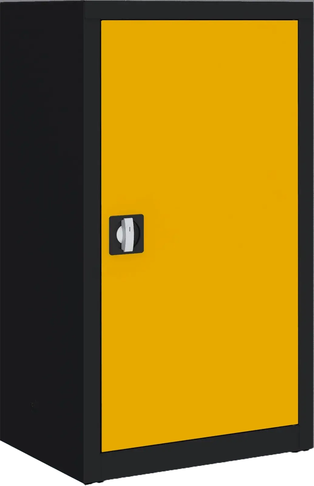 Metallist dokumendikapp Classic 1040x600x435 mm – must / kollane