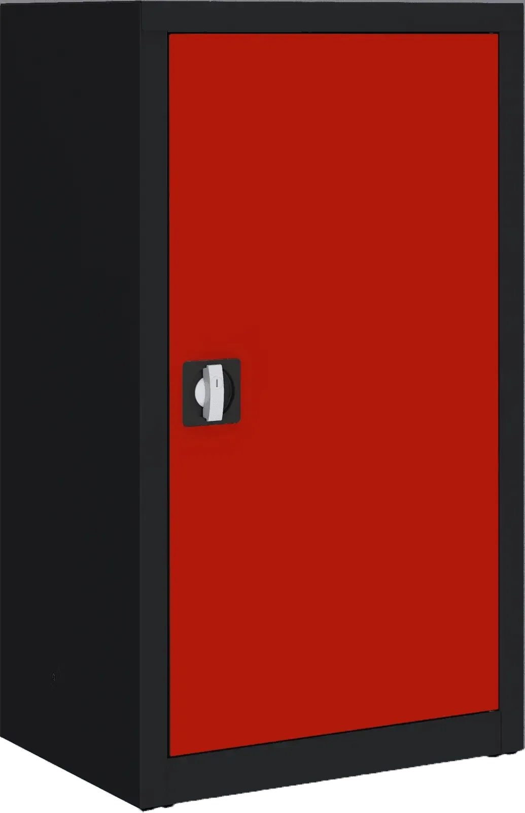 Metallist dokumendikapp Classic 1040x600x435 mm – must / punane