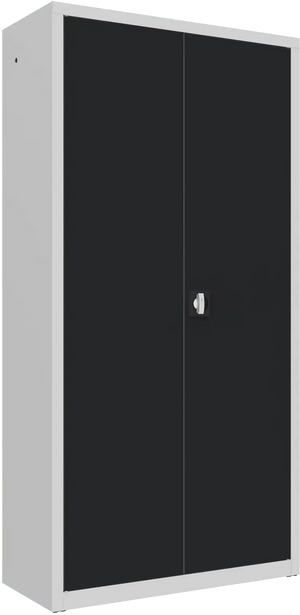 Metallist dokumendikapp Classic 1990x1000x435 mm – helehall / must