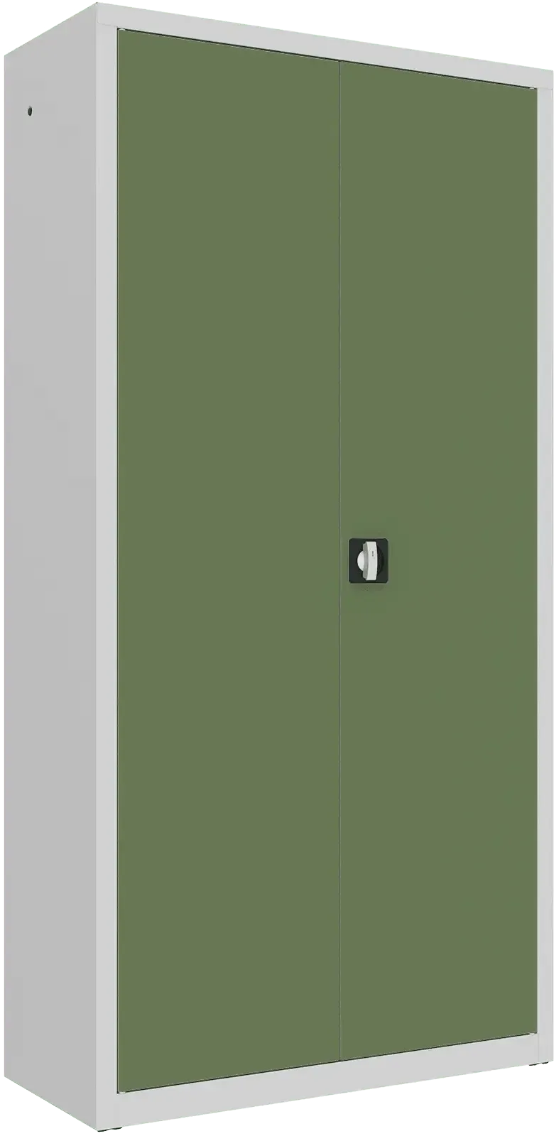Metallist dokumendikapp Classic 1990x1000x435 mm – helehall / roheline