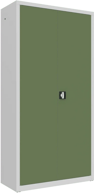 Metallist dokumendikapp Classic 1990x1000x435 mm – helehall / roheline