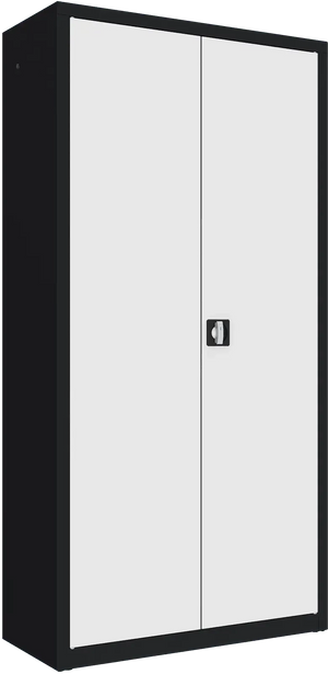 Metallist dokumendikapp Classic 1990x1000x435 mm – must / valge