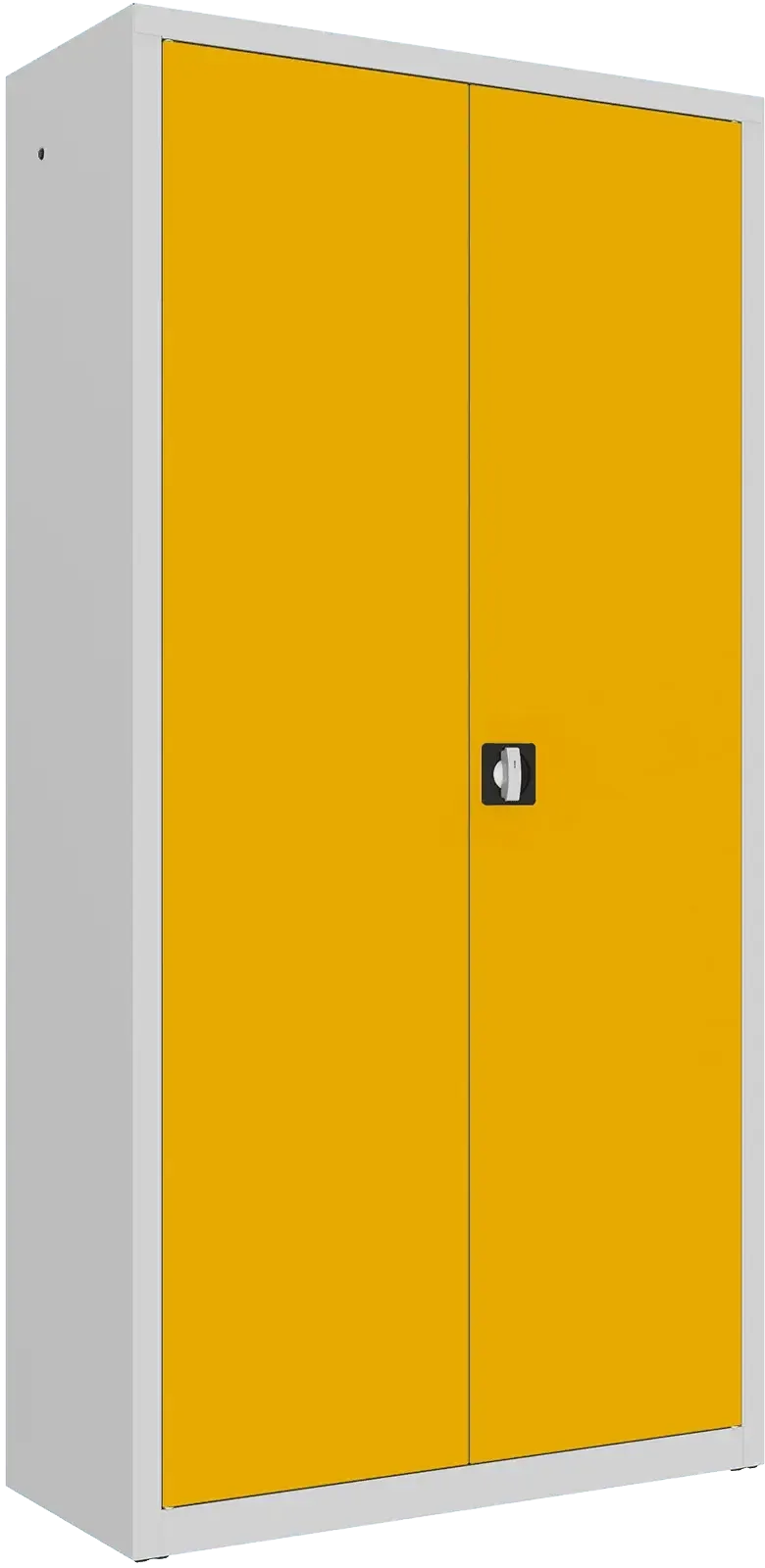 Metallist dokumendikapp Classic 1990x1000x435 mm – helehall / kollane