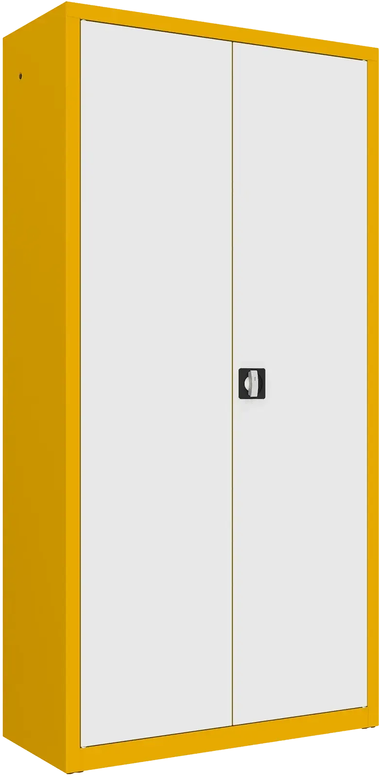 Metallist dokumendikapp Classic 1990x1000x435 mm – kollane / valge