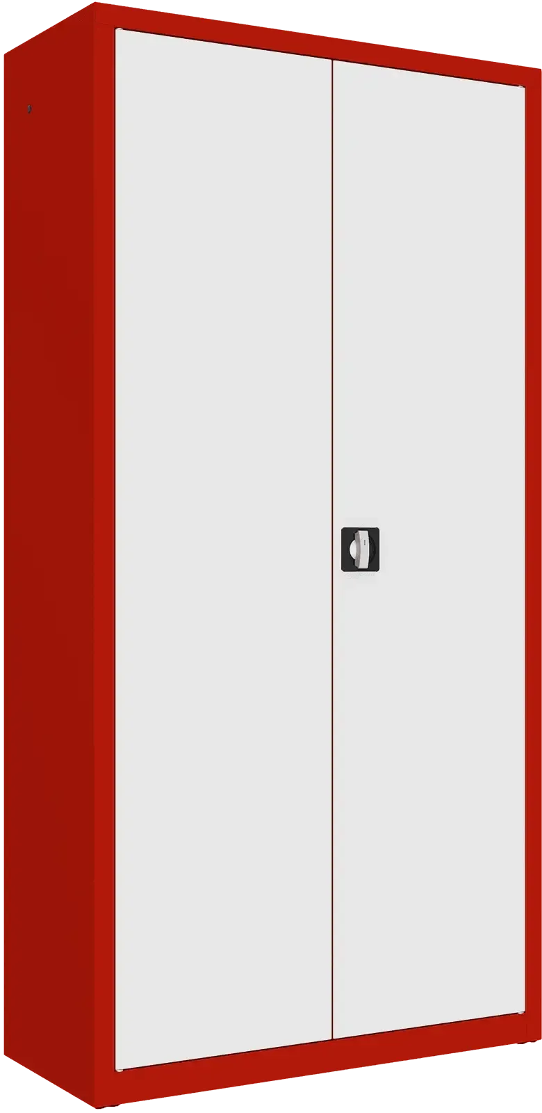 Metallist dokumendikapp Classic 1990x1000x435 mm – punane / valge