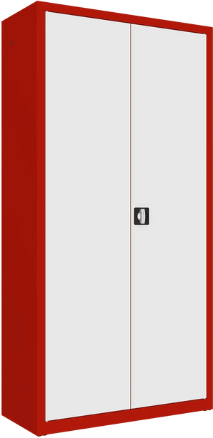 Metallist dokumendikapp Classic 1990x1000x435 mm – punane / valge