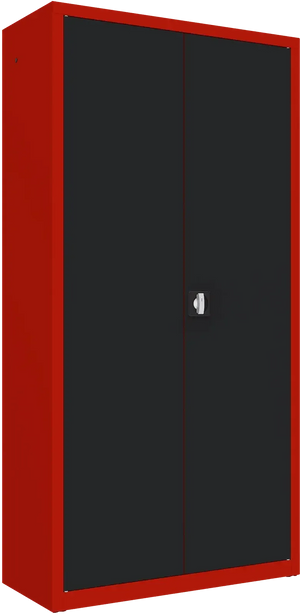 Metallist dokumendikapp Classic 1990x1000x435 mm – punane / must
