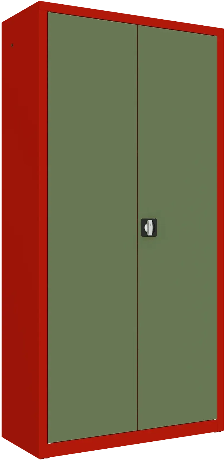 Metallist dokumendikapp Classic 1990x1000x435 mm – punane / roheline